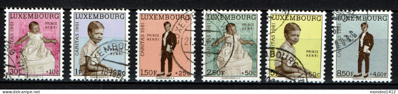 Luxembourg 1961 - Y/T 603/608 - Prince Henri - Oblitérés