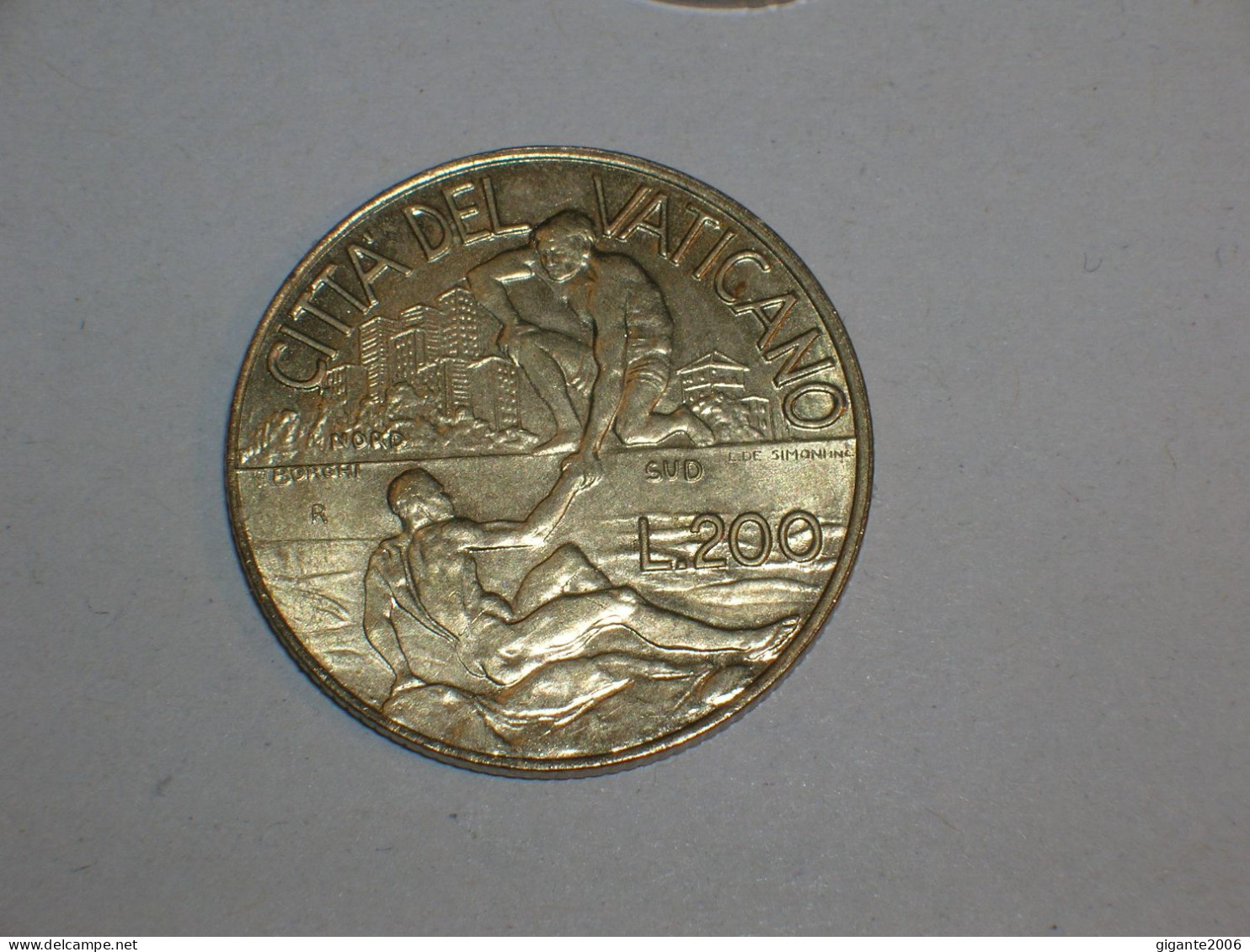 Vaticano 200 Liras 1998, Restos Brillo Sin Circular (12209) - Vatican