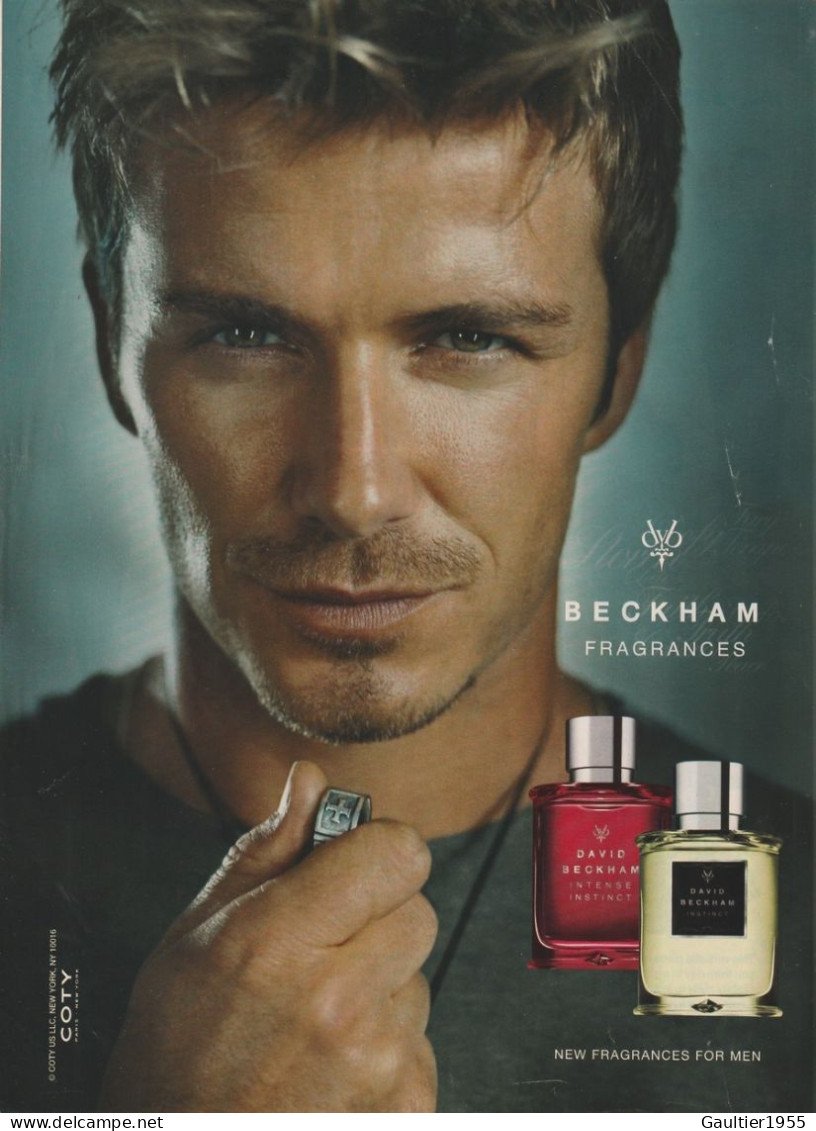 Publicité Papier - Advertising Paper - Fragrances David Beckham - Werbung (Zeitschriften)
