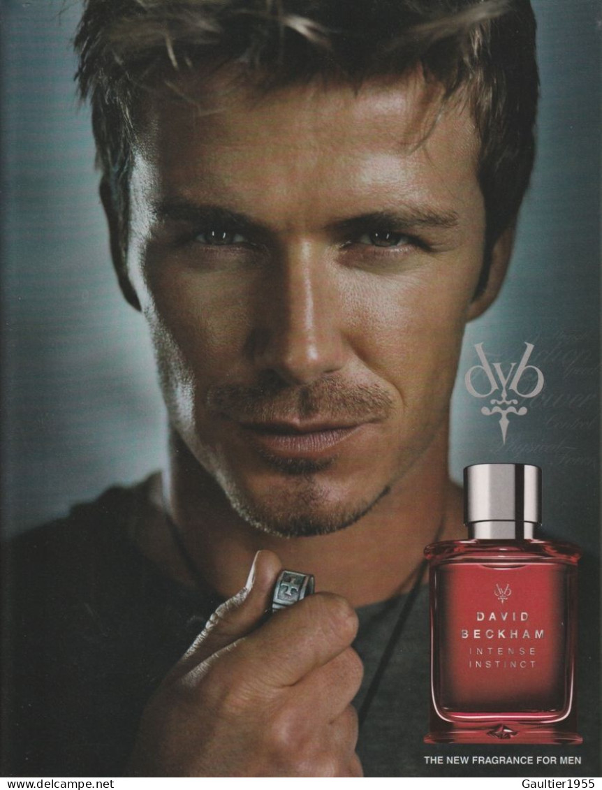 Publicité Papier - Advertising Paper - Intense Instinct De David Beckham - Advertisings (gazettes)