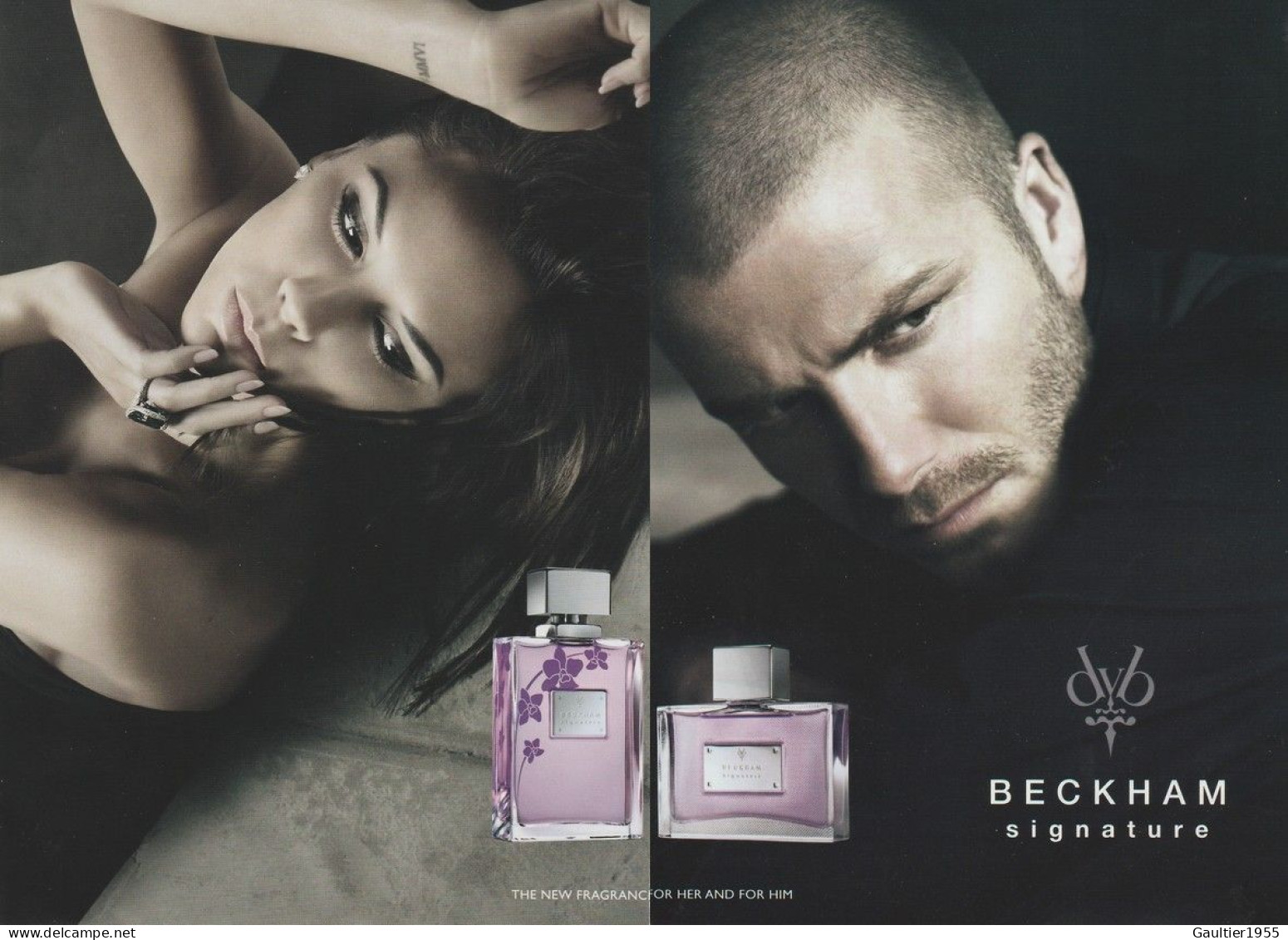 Publicité Papier - Signature De David Beckham 2 Pages (petit Format) - Advertisings (gazettes)