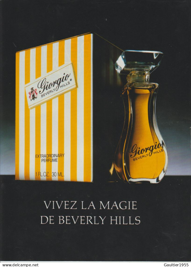 Publicité Papier - Advertising Paper - Giorgio Beverly Hills - Werbung (Zeitschriften)
