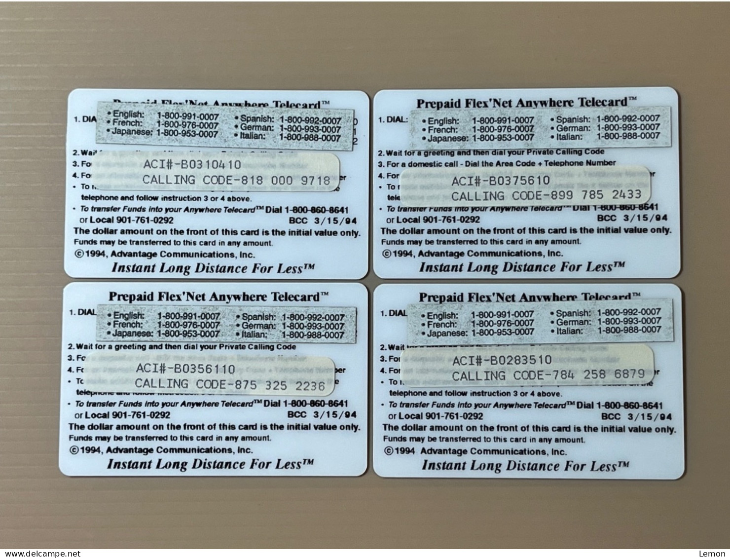 Mint USA UNITED STATES America Prepaid Telecard Phonecard, Green Bay Packer HOF-Bart Starr (300EX), Set Of 4 Mint Cards - Sammlungen