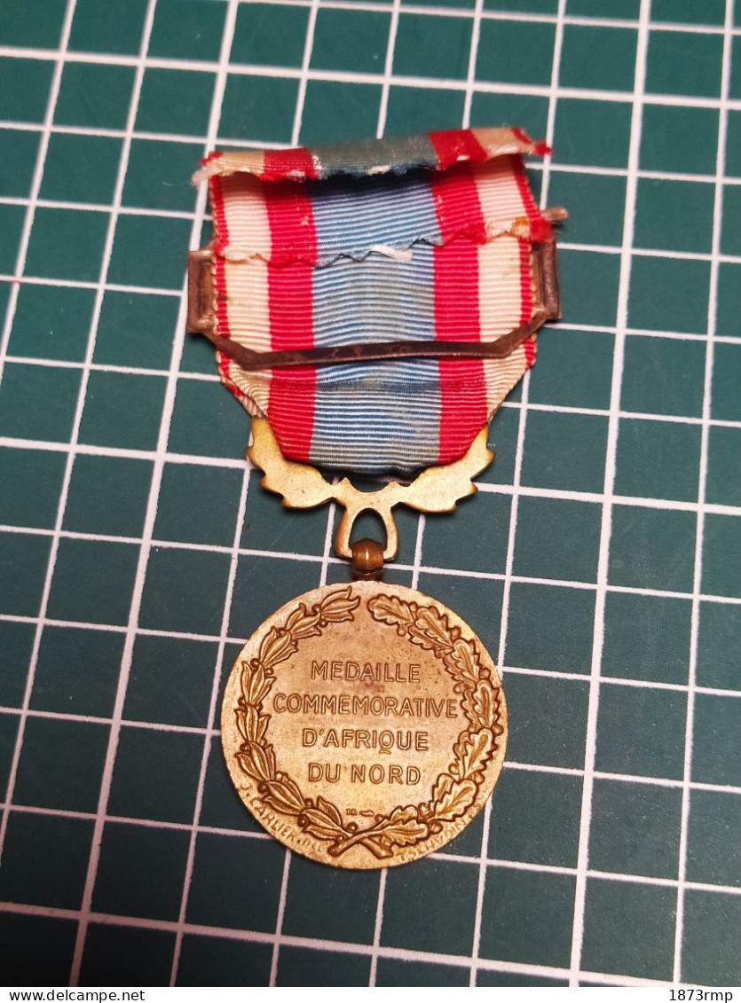 MEDAILLE COMMEMORATIVE ALGERIE, AFRIQUE DU NORD, AFN - Frankrijk