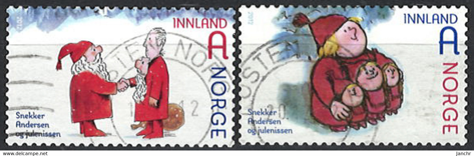 Norwegen Norway 2012. Mi.Nr. 1800-1801 Used O - Oblitérés