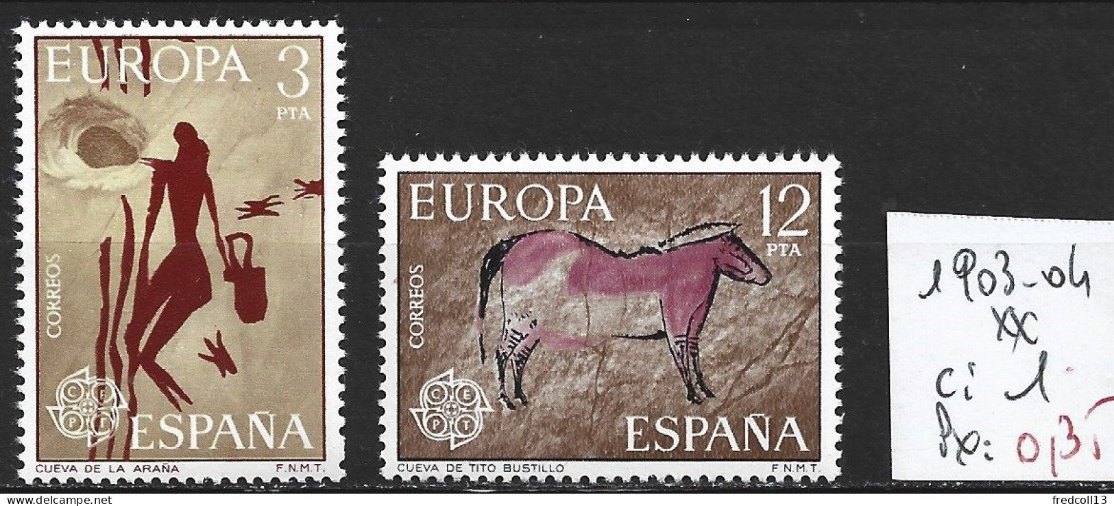 ESPAGNE 1903-04 ** Côte 1 € - 1975