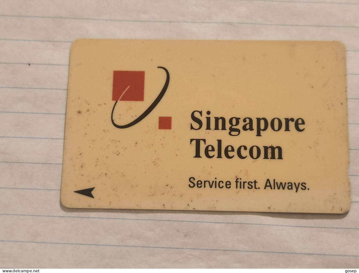 SINGAPORE-(1SLGA)-Singapore Telecom-(171)(1SLGA-159515)($3)(tirage-?)-used Card+1card Prepiad Free - Singapore