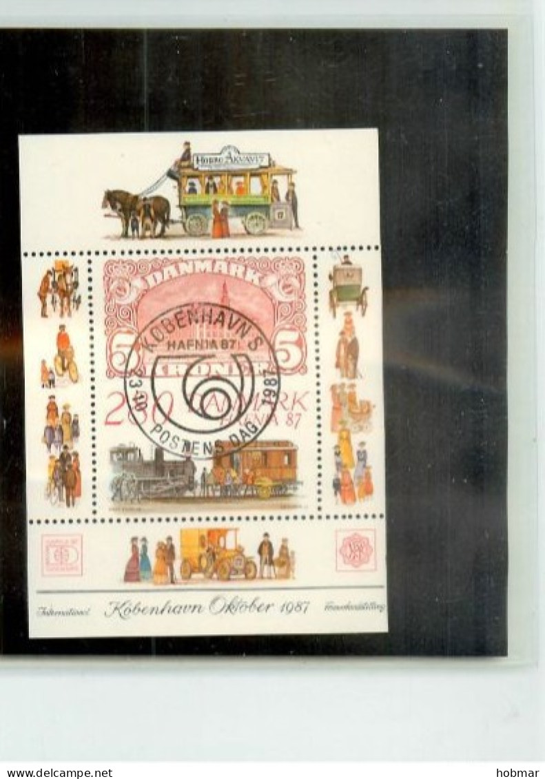 Denmark 1987 HAFNIA 87 Cancelled The Post Day 23/10 - Blokken & Velletjes