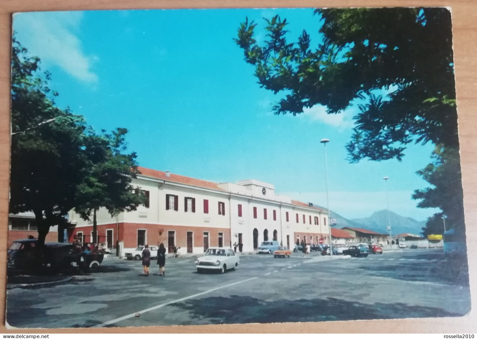 CARTOLINA ANIMATA 1983 ITALIA L'AQUILA AVEZZANO STAZIONE Italy Postcard ITALIEN Ansichtskarten Carte Postale - Avezzano