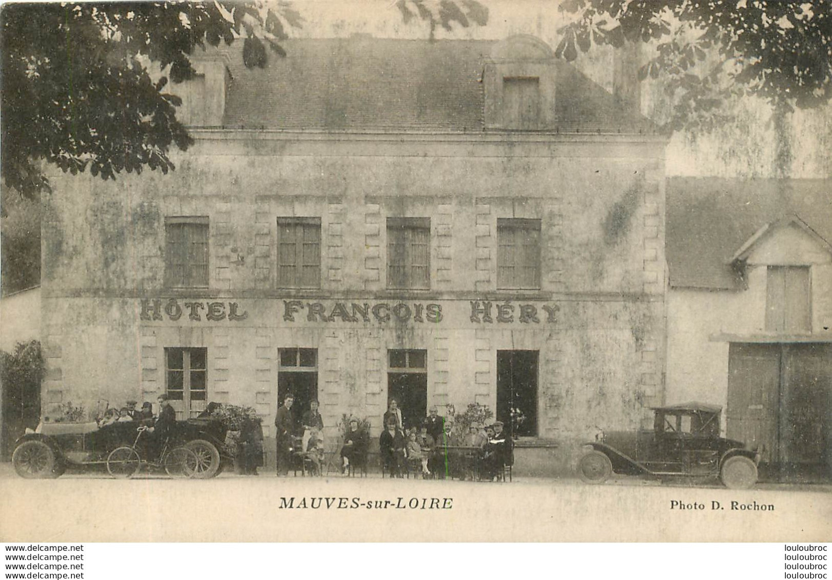 MAUVES SUR LOIRE HOTEL FRANCOIS HERY AVEC SON CACHET AU VERSO - Mauves-sur-Loire