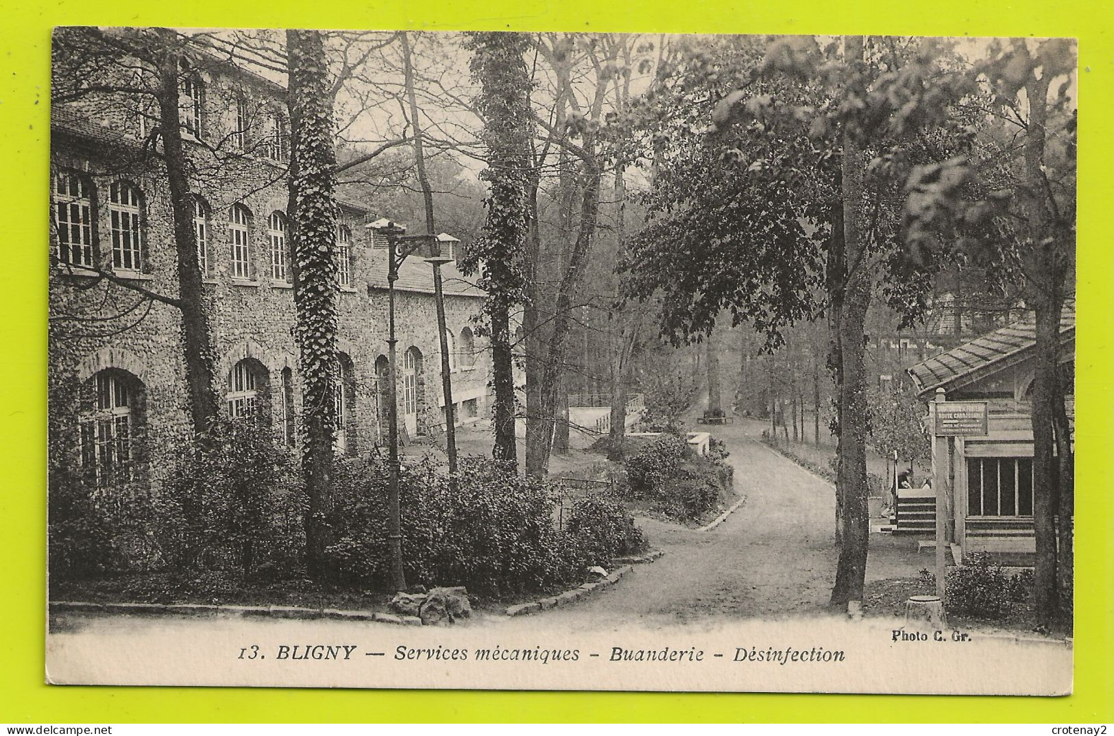 91 BLIGNY Vers Briis Sous Forges N°13 Services Mécaniques Buanderie Désinfection VOIR DOS En 1940 - Briis-sous-Forges