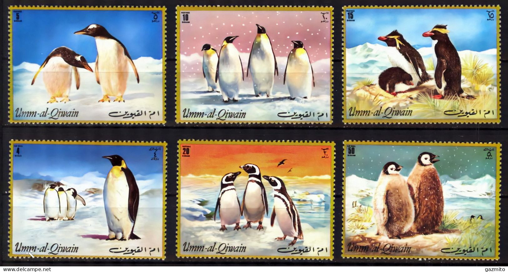 Umm Al Qiwain 1966, Penguins, 6val - Pingouins & Manchots
