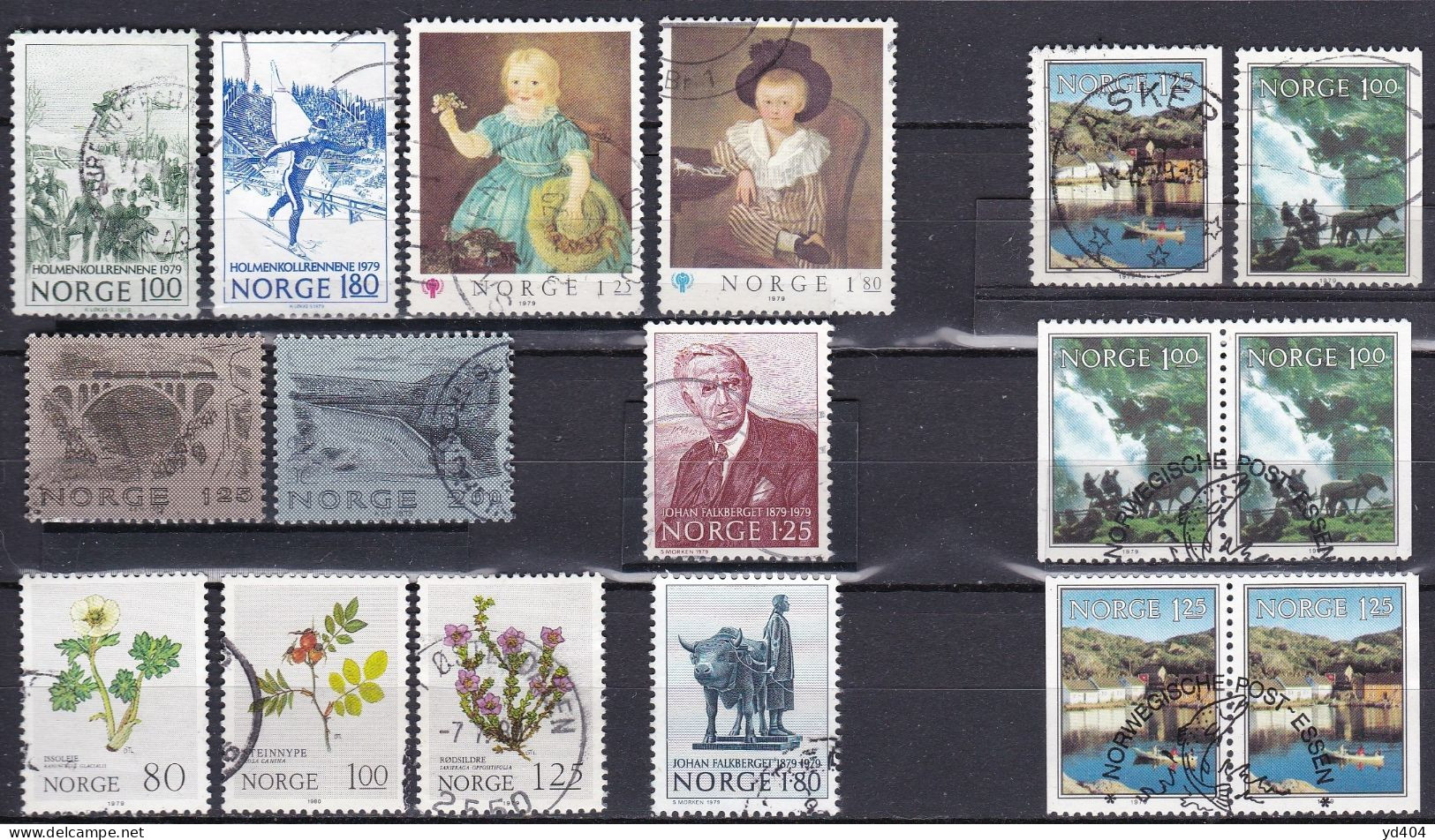 NO093 – NORVEGE - NORWAY – 1979 USED LOT – Y&T # 746-764 – CV 9,25 € - Usati