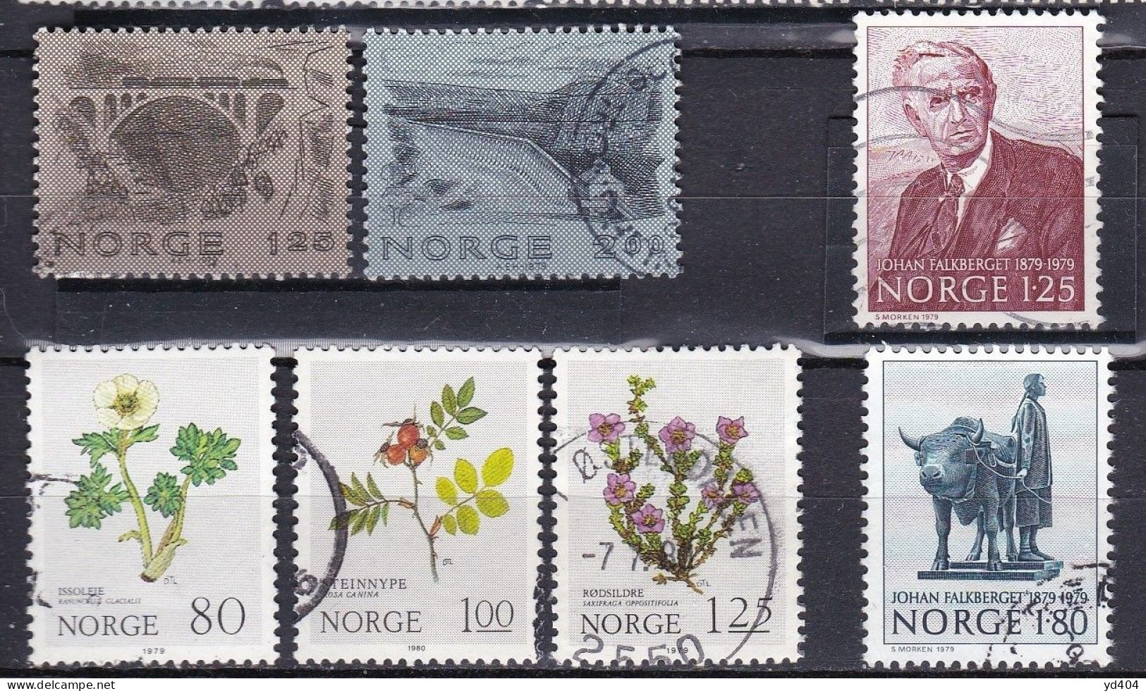 NO093 – NORVEGE - NORWAY – 1979 USED LOT – Y&T # 746-764 – CV 9,25 € - Oblitérés