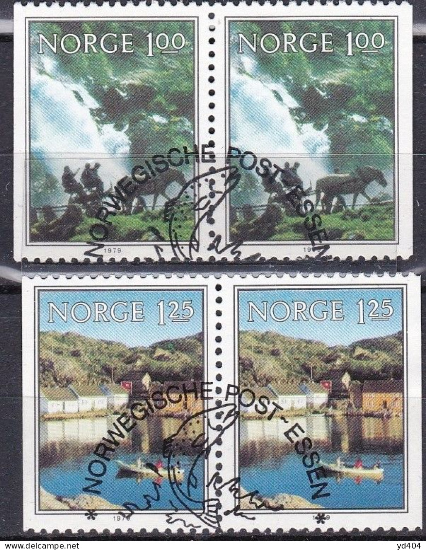 NO093 – NORVEGE - NORWAY – 1979 USED LOT – Y&T # 746-764 – CV 9,25 € - Used Stamps