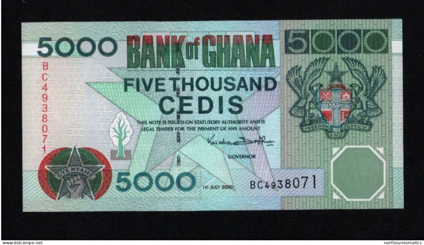 Ghana 5000 Cedis 2000 Unc - Ghana