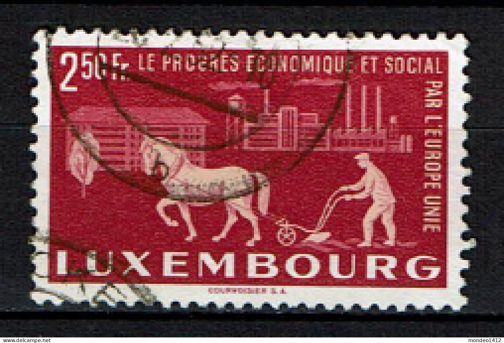 Luxembourg 1951 - Y/T 446 - Uniting Europe - Oblitérés