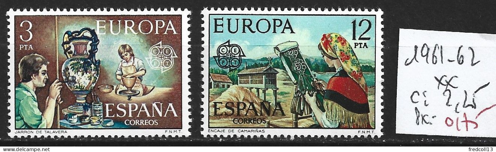 ESPAGNE 1961-62 ** Côte 2.25 € - 1976