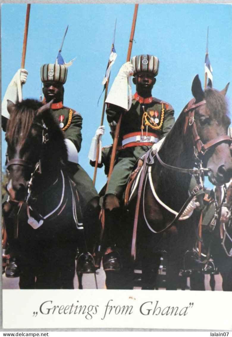 Carte Postale : Ghana Gold Coast : "Greetings From Ghana" : Cavalry Squadron : Ghana Armed Forces - Ghana - Gold Coast