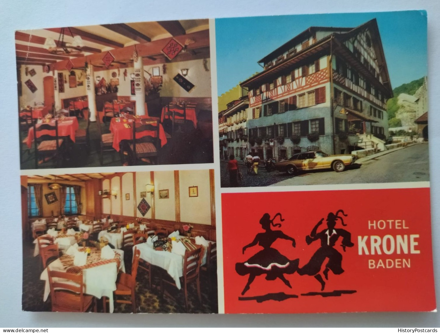 Baden AG, Hotel Restaurant Krone,  1975 - Baden