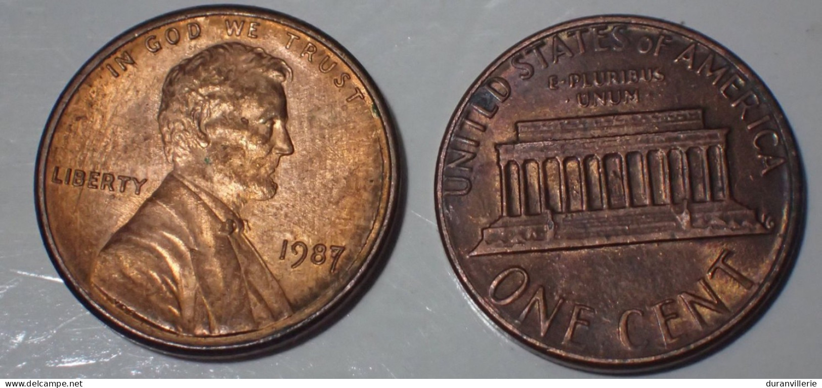 USA - America UNITED STATES - USA - ONE CENT 1987 - LINCOLN - 1959-…: Lincoln, Memorial Reverse