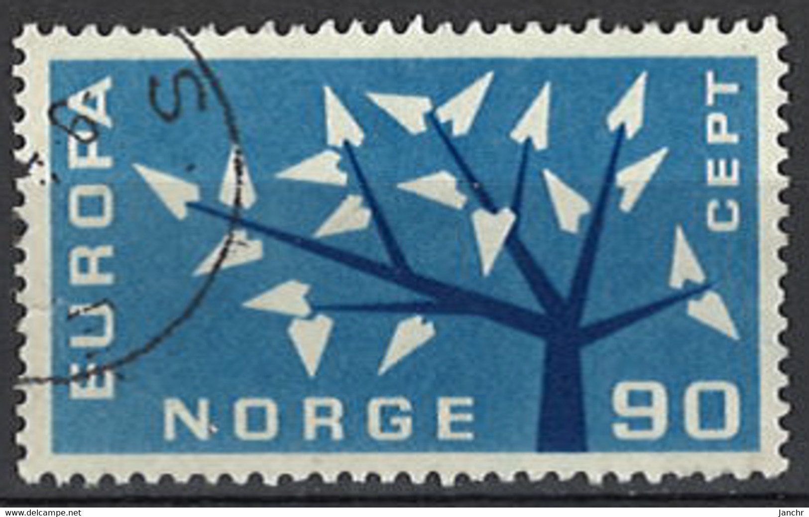 Norwegen Norway 1962. Mi.Nr. 477, Used O - Oblitérés