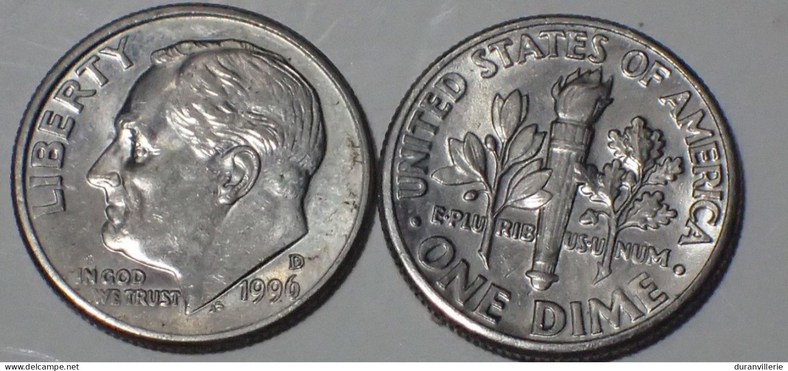 America UNITED STATES - USA - Etats-Unis10 Cents Dime 1996 D KM 195a SUP - 1946-...: Roosevelt