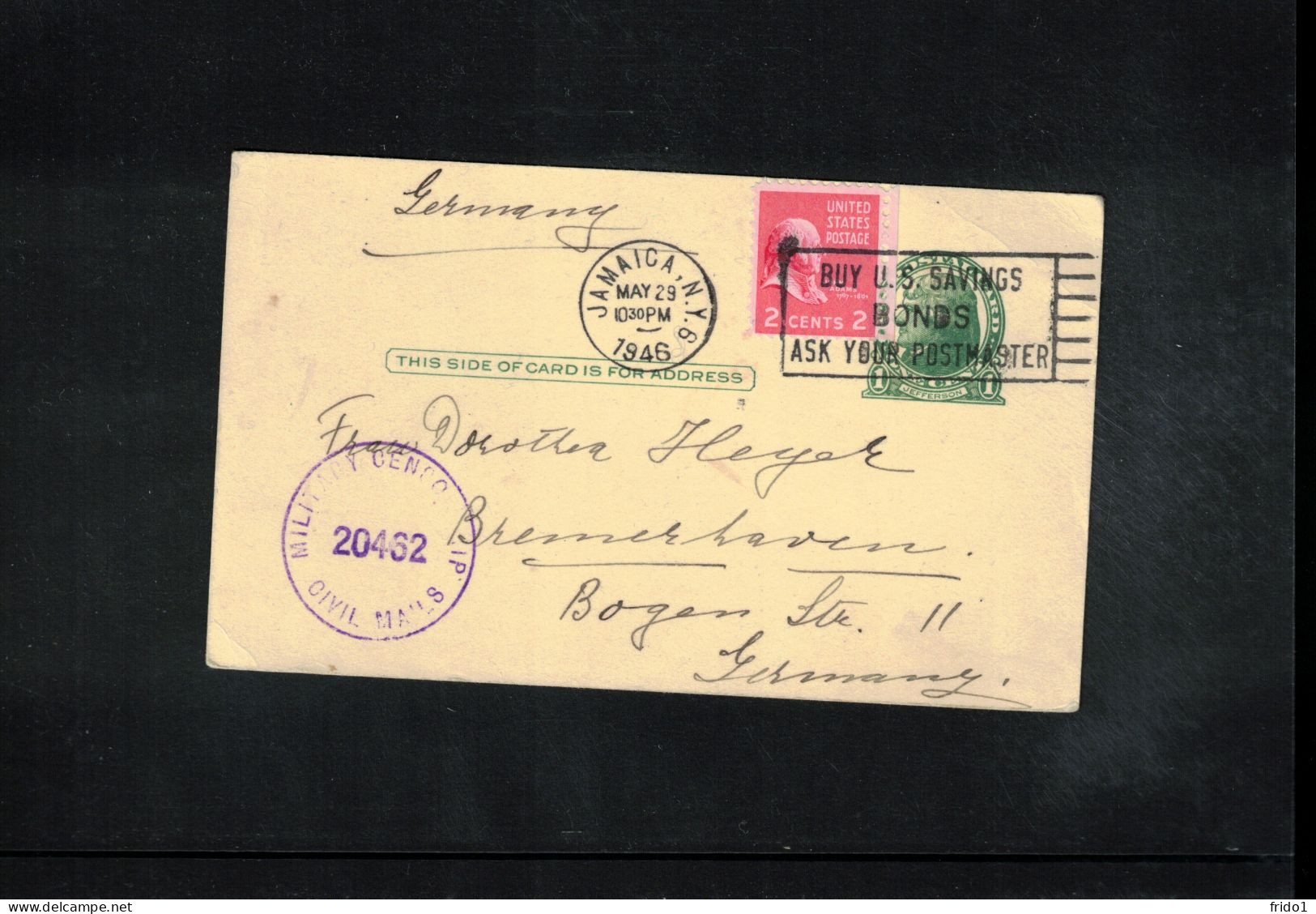 USA 1946 Postal Stationery Interesting Censored Postcard - 1941-60