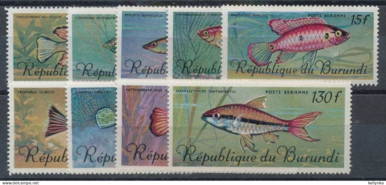 Burundi - PA62/70 - Poissons - 1967 - MNH - Unused Stamps