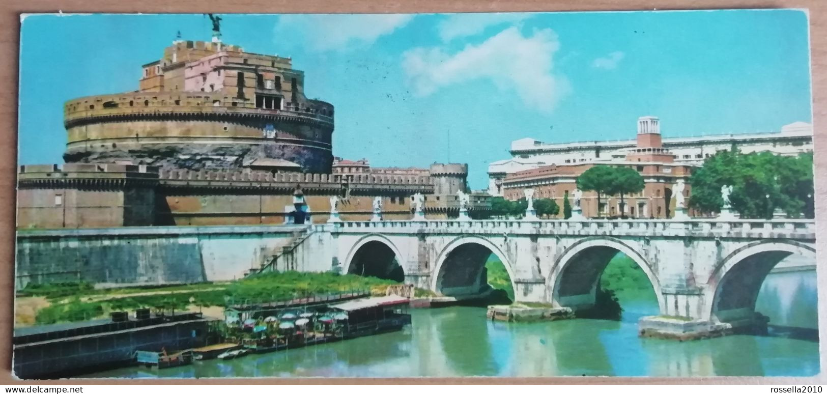 CARTOLINA F. Segnalibro 1963 ITALIA ROMA CASTEL SANT'ANGELO Italy Postcard ITALIEN Ansichtskarten - Castel Sant'Angelo