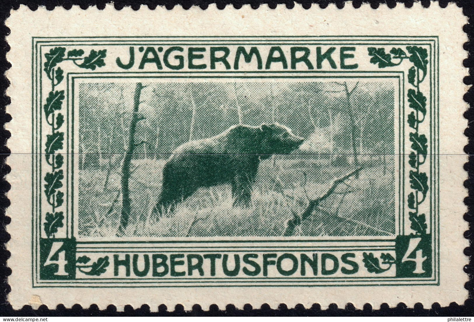 AUTRICHE / ÖSTERREICH - Ca.1900 Reklamemarke "JÄGERMARKE / HUBERTUSFONDS" - Neuf/Ungebraucht * (ref.002) - Unused Stamps