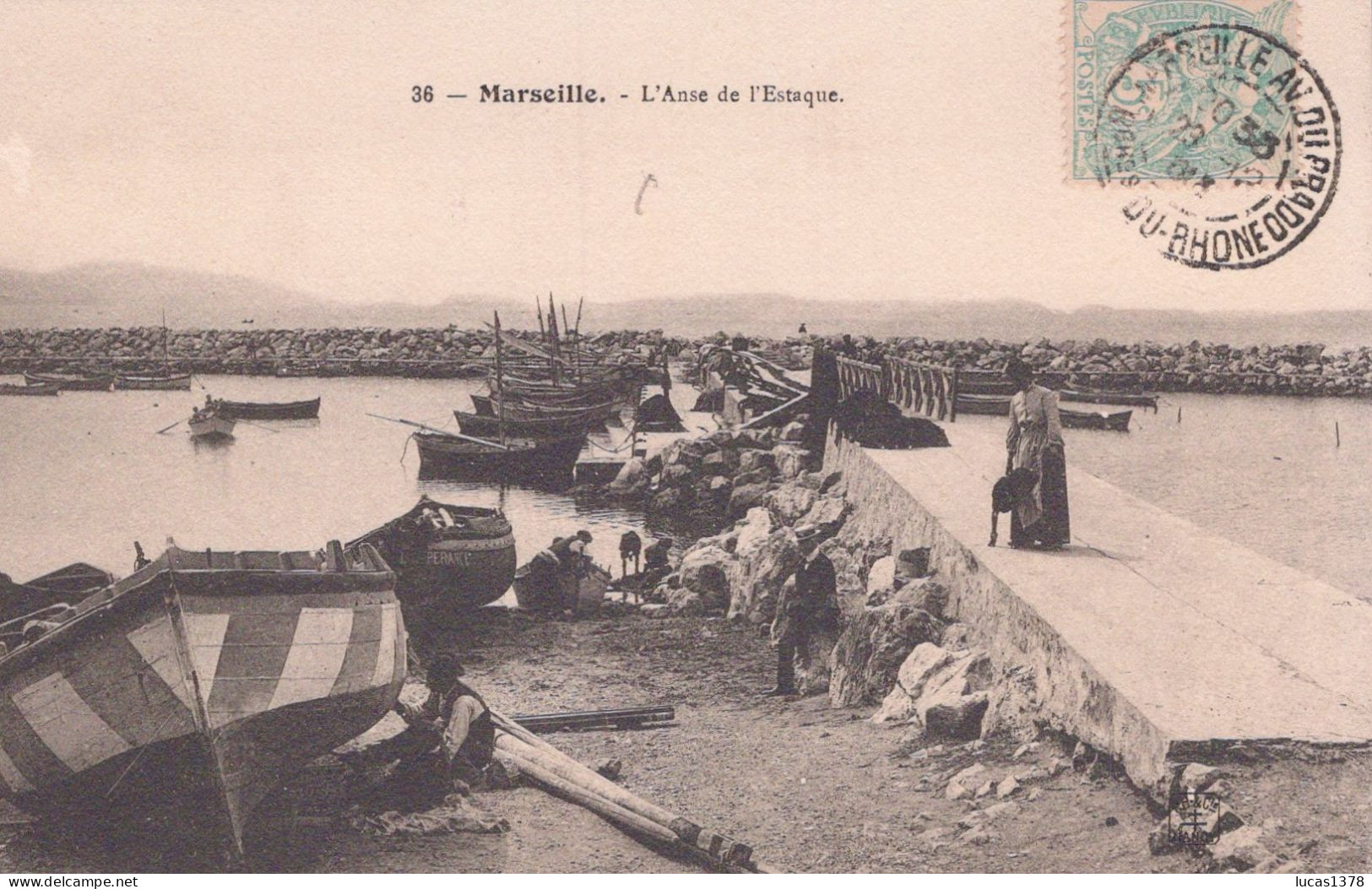 13 / MARSEILLE / EDITEUR NANCY 36 / L ANSE DE L ESTAQUE - Quatieri Sud, Mazarques, Bonneveine, Pointe Rouge, Calanques