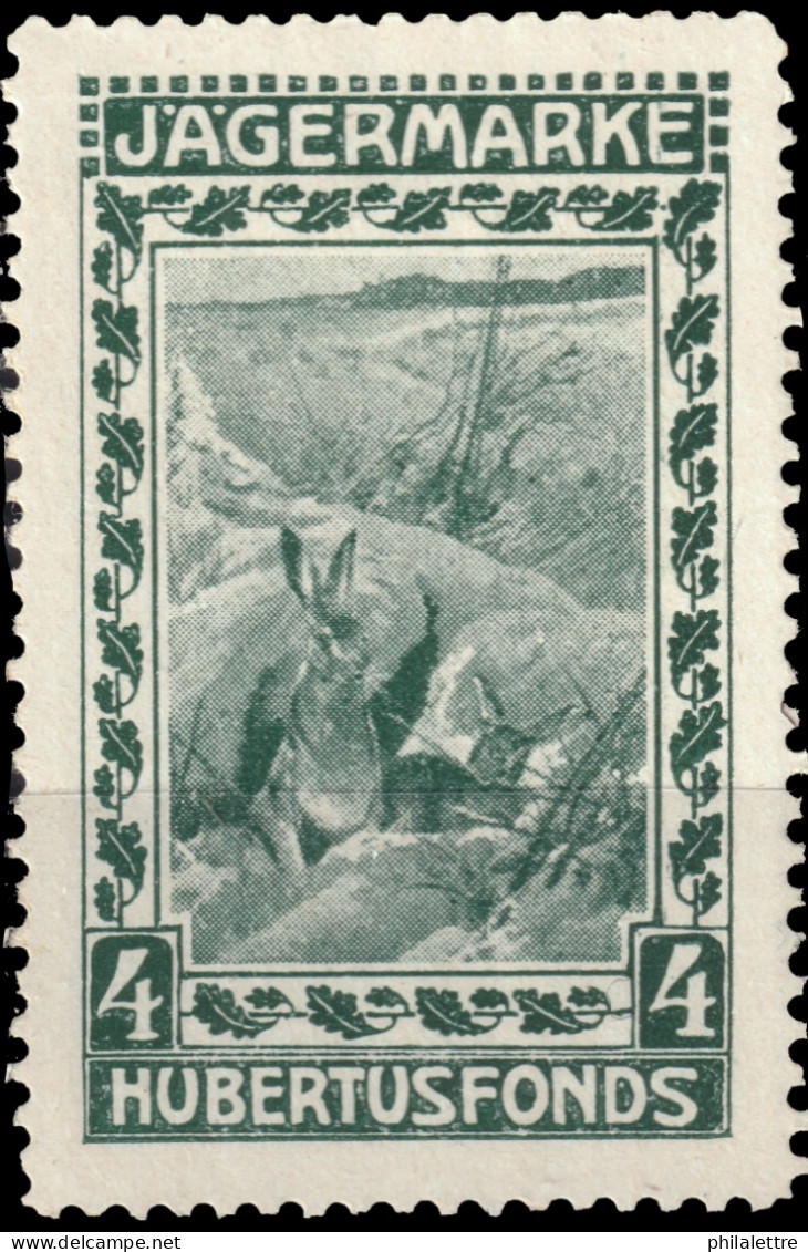AUTRICHE / ÖSTERREICH - Ca.1900 Reklamemarke "JÄGERMARKE / HUBERTUSFONDS" - Neuf/Ungebraucht * (ref.008) - Unused Stamps