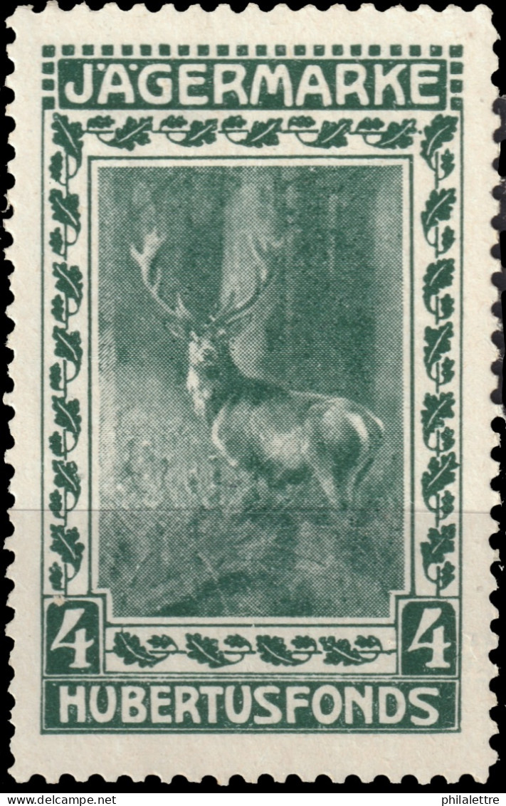 AUTRICHE / ÖSTERREICH - Ca.1900 Reklamemarke "JÄGERMARKE / HUBERTUSFONDS" - Neuf/Ungebraucht * (ref.009) - Unused Stamps