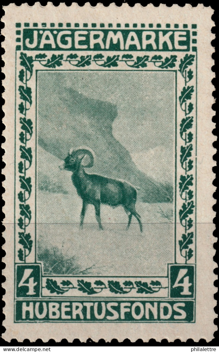 AUTRICHE / ÖSTERREICH - Ca.1900 Reklamemarke "JÄGERMARKE / HUBERTUSFONDS" - Neuf/Ungebraucht * (ref.012) - Unused Stamps