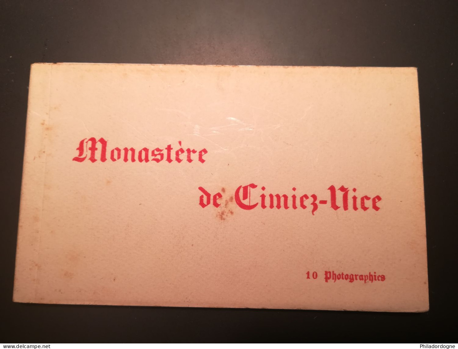 CPA Boite Carnets - (06) Monastère De Cimiez Nice - 10 Photographies - Edition D'art Munier - Lots, Séries, Collections