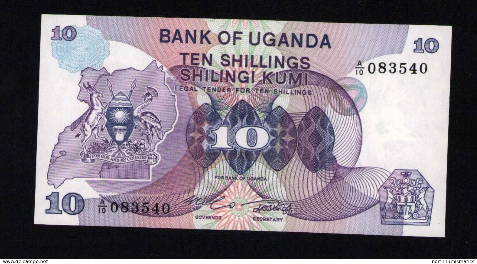 Uganda 10 Shıllıngs  Unc - Uganda