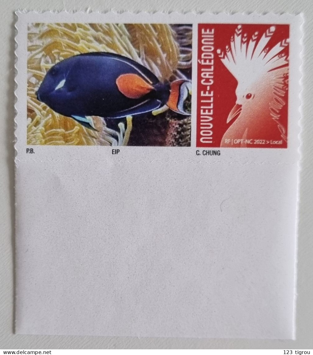 CAGOU PERSONNALISE LOGO POISSON CHIRURGIEN D'ACHILLE OPT 2022 EXTRAIT D'UNE FEUILLE DE 25 TIMBRES PS TB - Ungebraucht