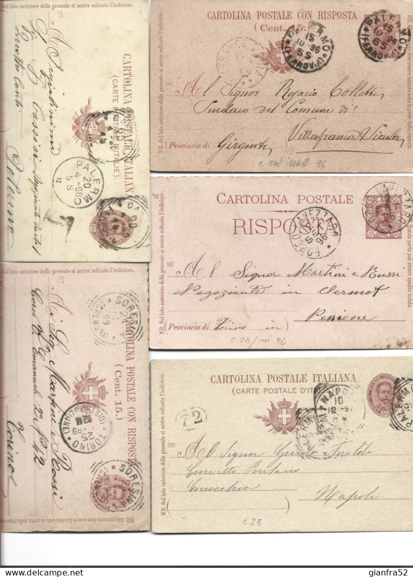 LOTTO DI 64 CARTOLINE POSTALI QUASI TUTTE DIVERSE DAL 1877 AL 1930 CIRCA