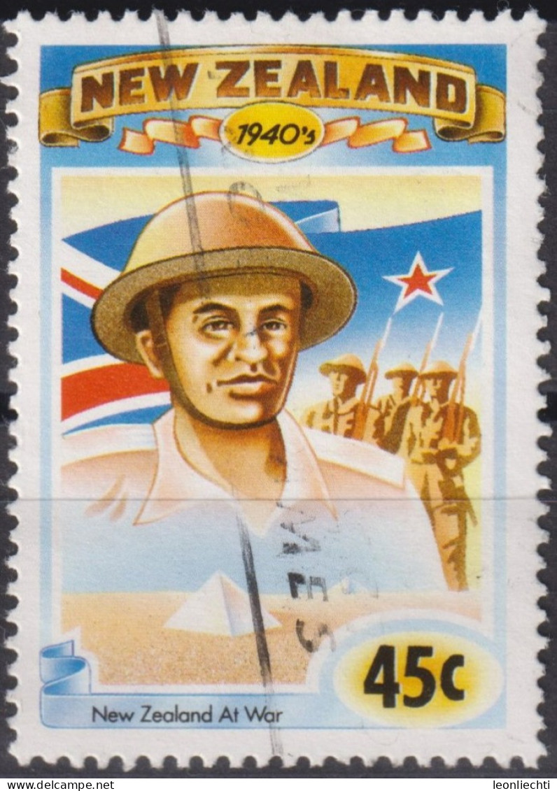 1993 Neuseeland ° Mi:NZ 1320, Sn:NZ 1186, Yt:NZ 1263, War Work, New Zealand In The 1940s - Oblitérés