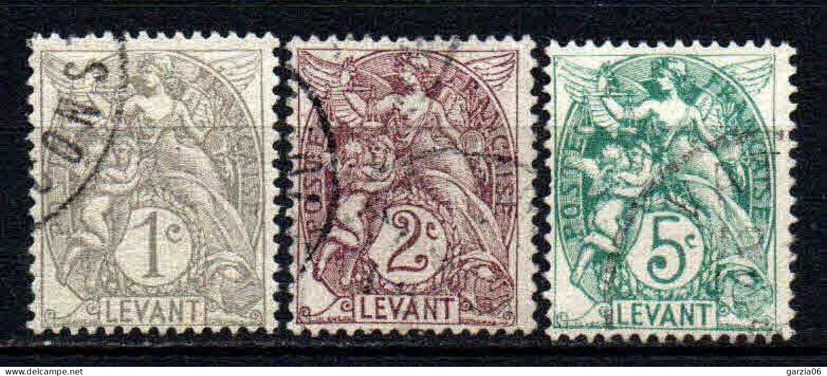 Levant  - 1902 - Type Blanc - 9/10/13   - Oblit - Used - Gebraucht