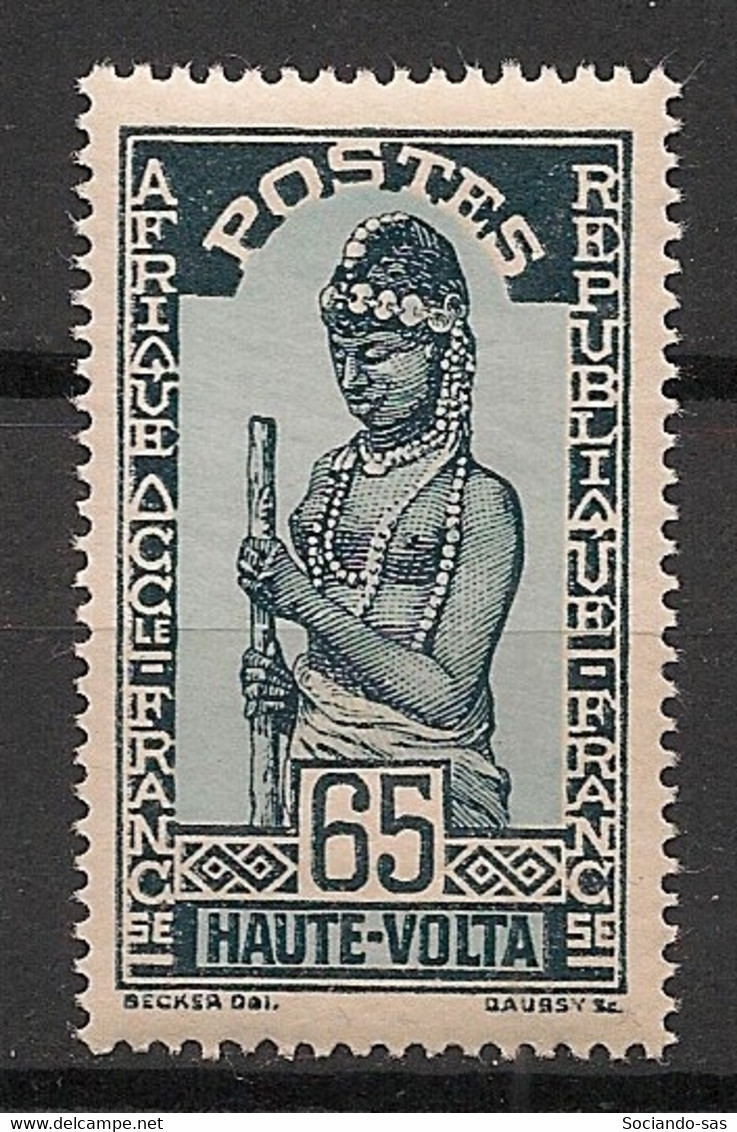 HAUTE-VOLTA - 1928 - N°YT. 55 - 65c Bleu - Neuf Luxe ** / MNH / Postfrisch - Unused Stamps
