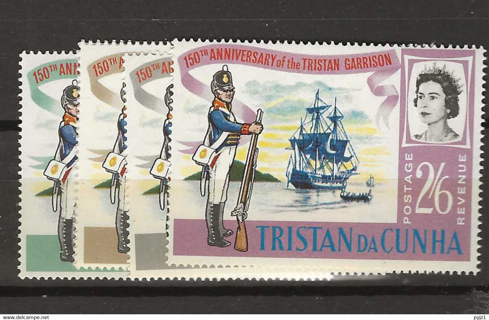 1966 MNH Tristan Da Cunha Mi 96-99 Postfris** - Tristan Da Cunha