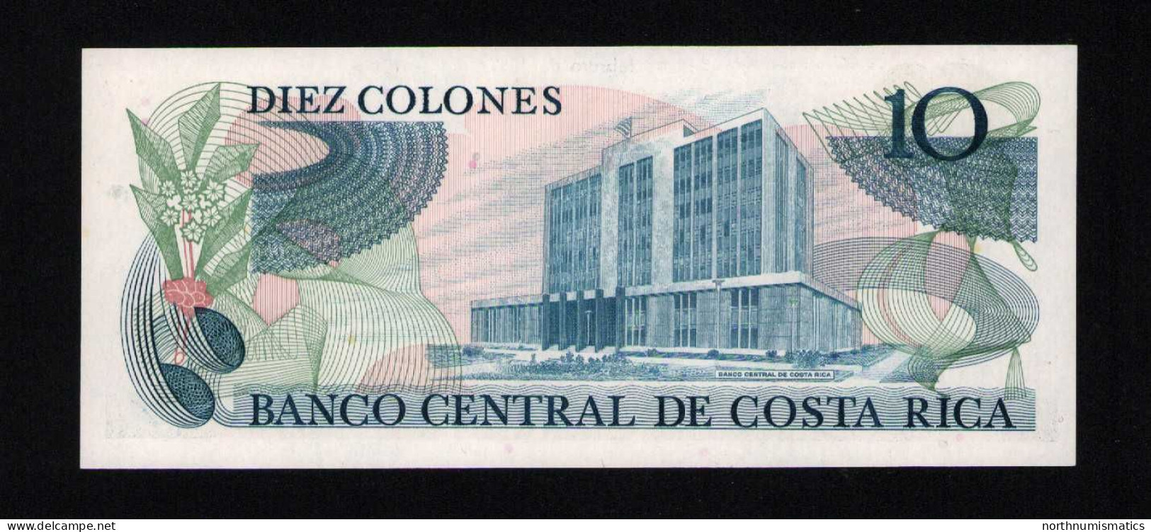 Costa Rica 10 Colones 1987 Unc - Costa Rica