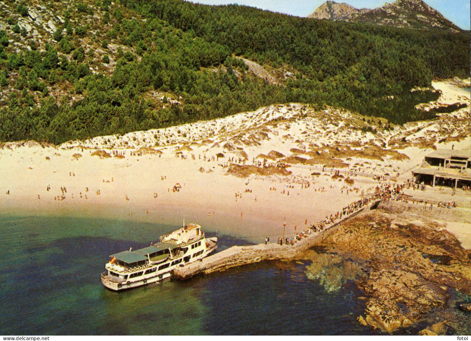 BOAT BARCO ISLAS CIES VIGO GALICIA CARTE POSTALE OLD POSTCARD TARJETA POSTAL ESPAÑA SPAIN - Pontevedra