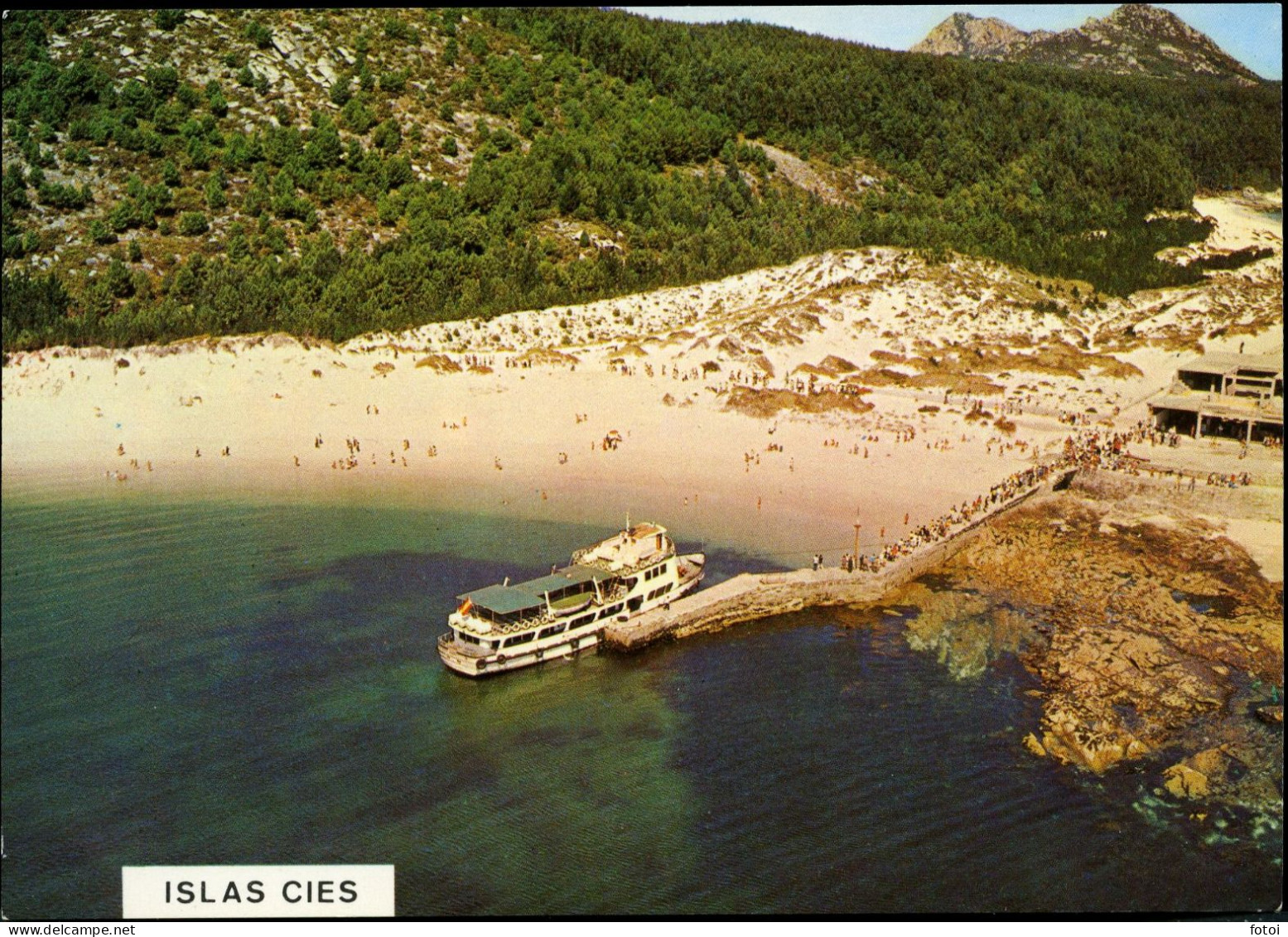 BOAT BARCO ISLAS CIES VIGO GALICIA CARTE POSTALE OLD POSTCARD TARJETA POSTAL ESPAÑA SPAIN - Pontevedra