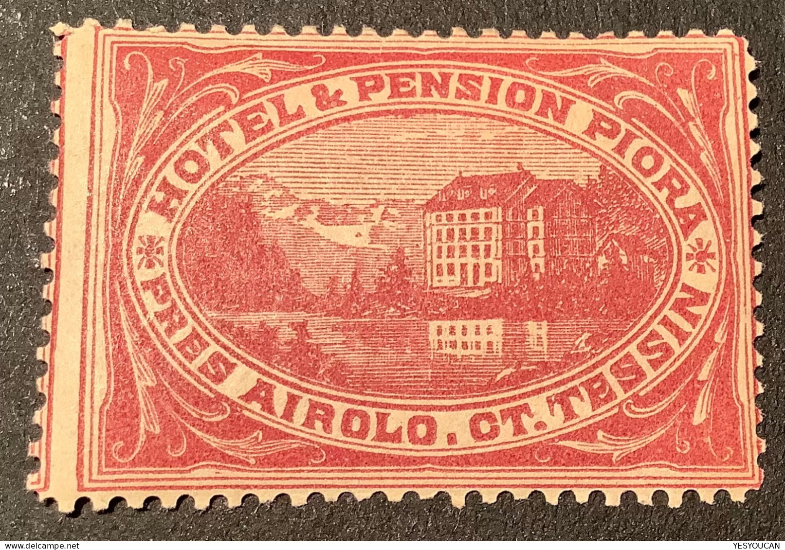 Schweiz Hotelpost Hotel-Pension Piora Prés Airolo Tessin TI 1887 ZNr 24 * TADELLOS/VF (Switzerland Local Post - Used Stamps