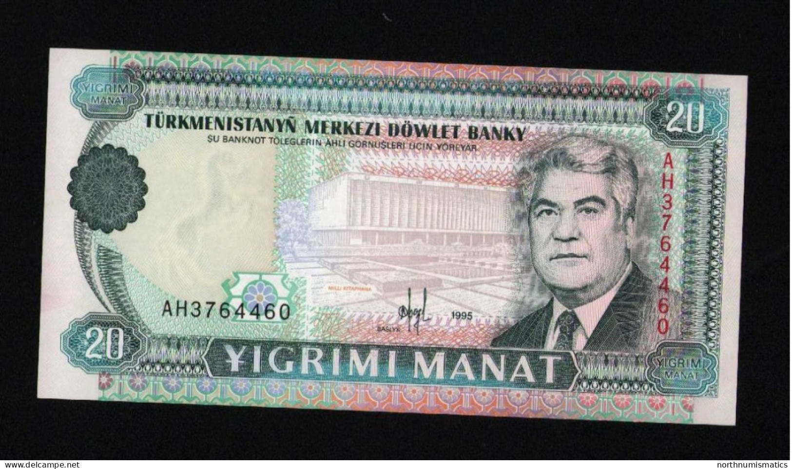 Turkmenistan 20 Manat 1995 Unc - Turkmenistán