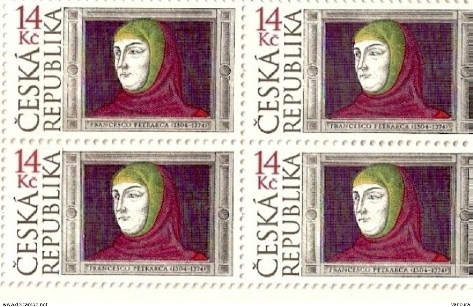 ** 404 Czech Republic Petrarca 2004 - Block Of 4 - Neufs