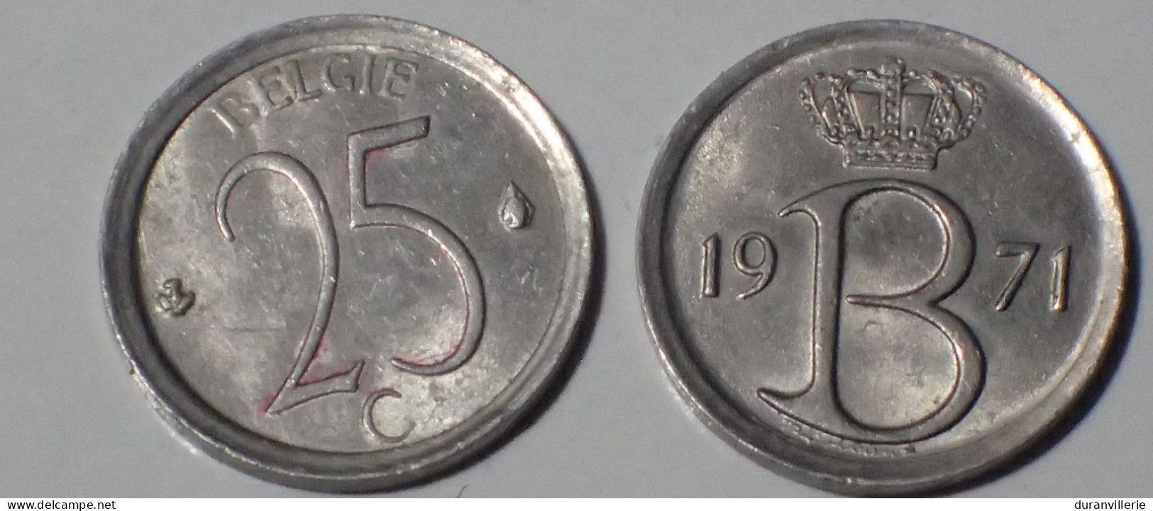 Belgique Belgium Belgie 25 Centimes 1971 - Pièce Monnaie Belgie - 25 Cents
